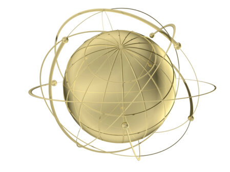 Satellite orbiting Earth symbolising advanced technology